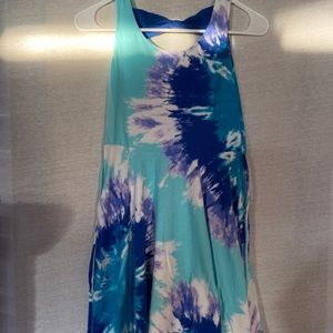 Girls Justice Blue Tie Dye Dress